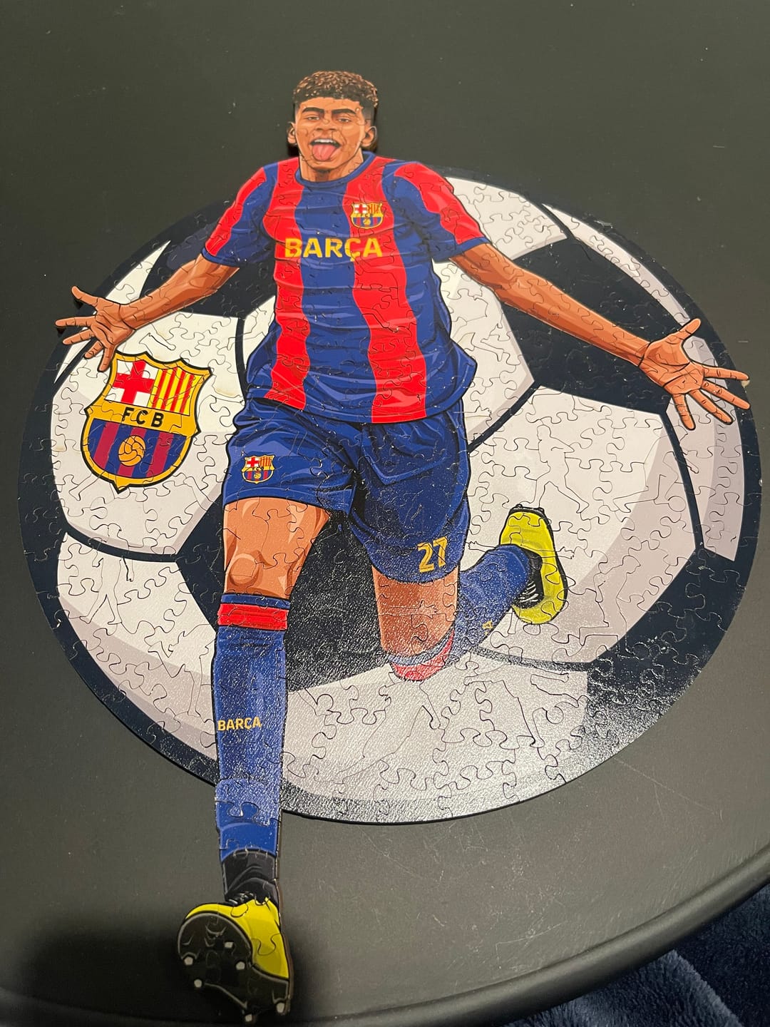Customer photo review of Lamine Yamal - Wooden Puzzle