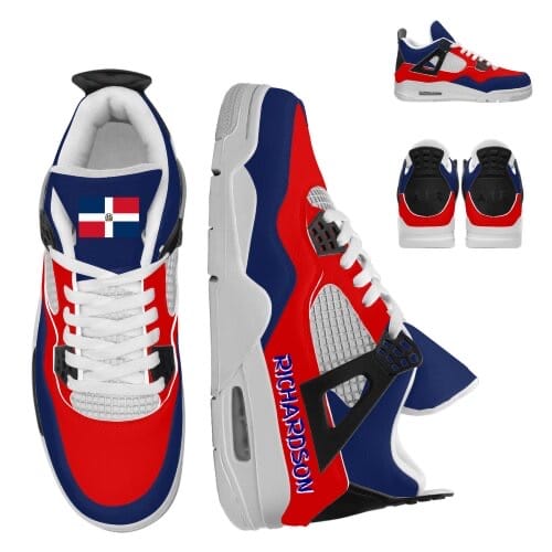 Customer photo review of Personalized Sneakers, Custom Sneakers, Put name or business name on it, AJ4-C04200