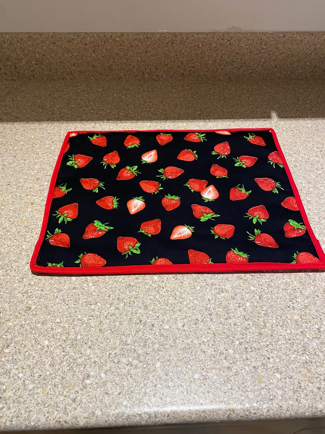 Customer photo review of Strawberry Rose & Hubble Cotton Poplin Fabric