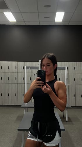 Customer photo review of 'Warrior's Prayer' Women's Performance Shorts