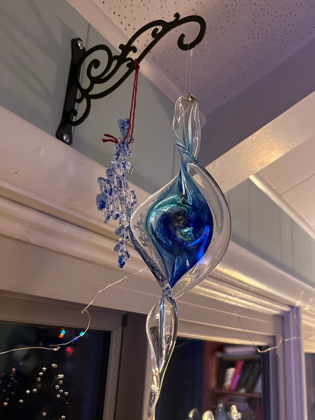 Customer photo review of Dichroic Spinner Suncatcher with Infused Cremains