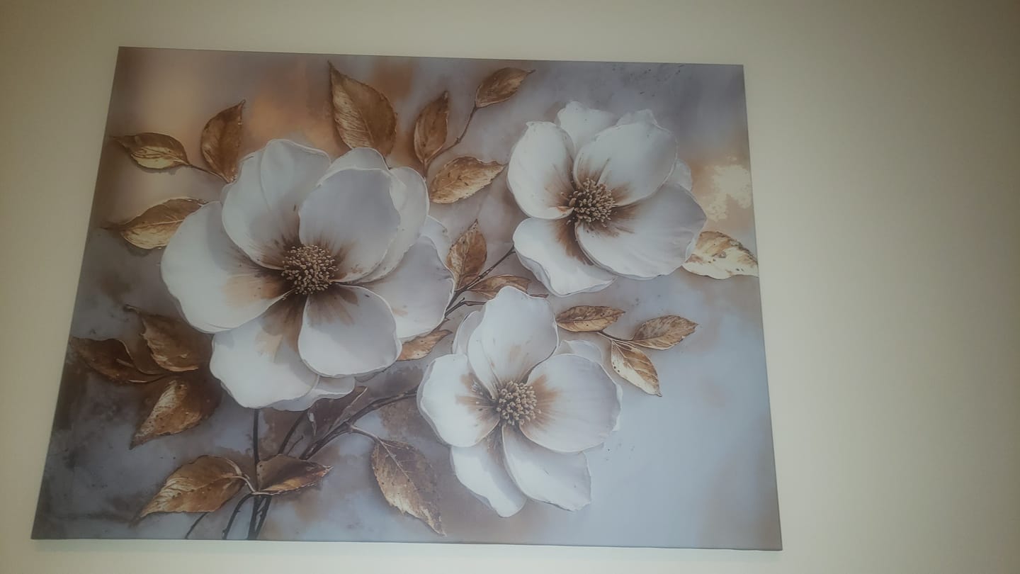 Customer photo review of Family Wall Art: Golden Blooms