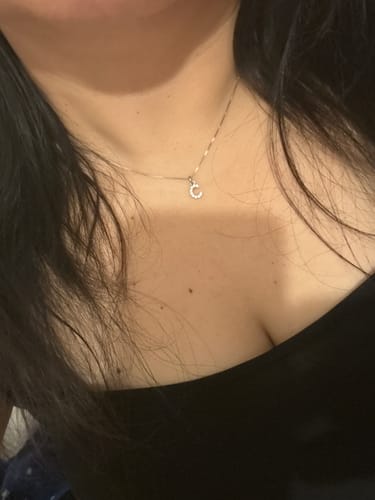 Customer photo review of CHARM LETRA C PLATA