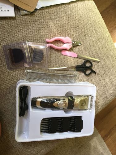 Customer photo review of The Original ClipMyPaws™ - World's Quietest Pet Hair Clipper