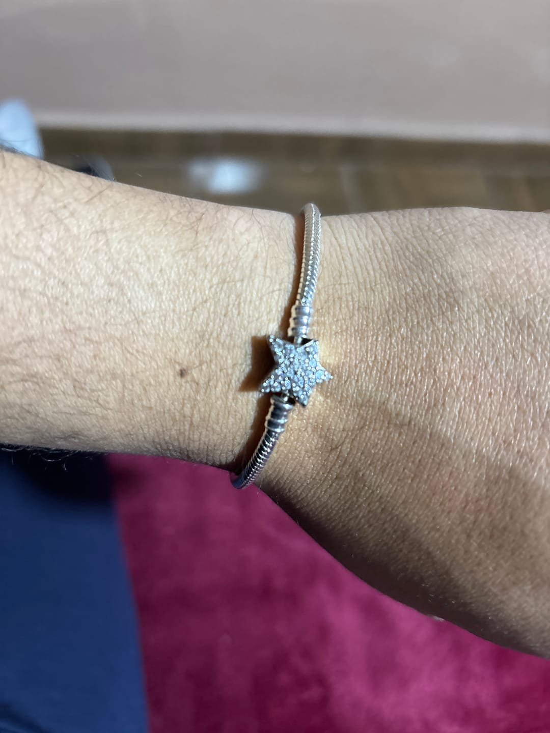 Customer photo review of Pulsera Estrella Diamantada