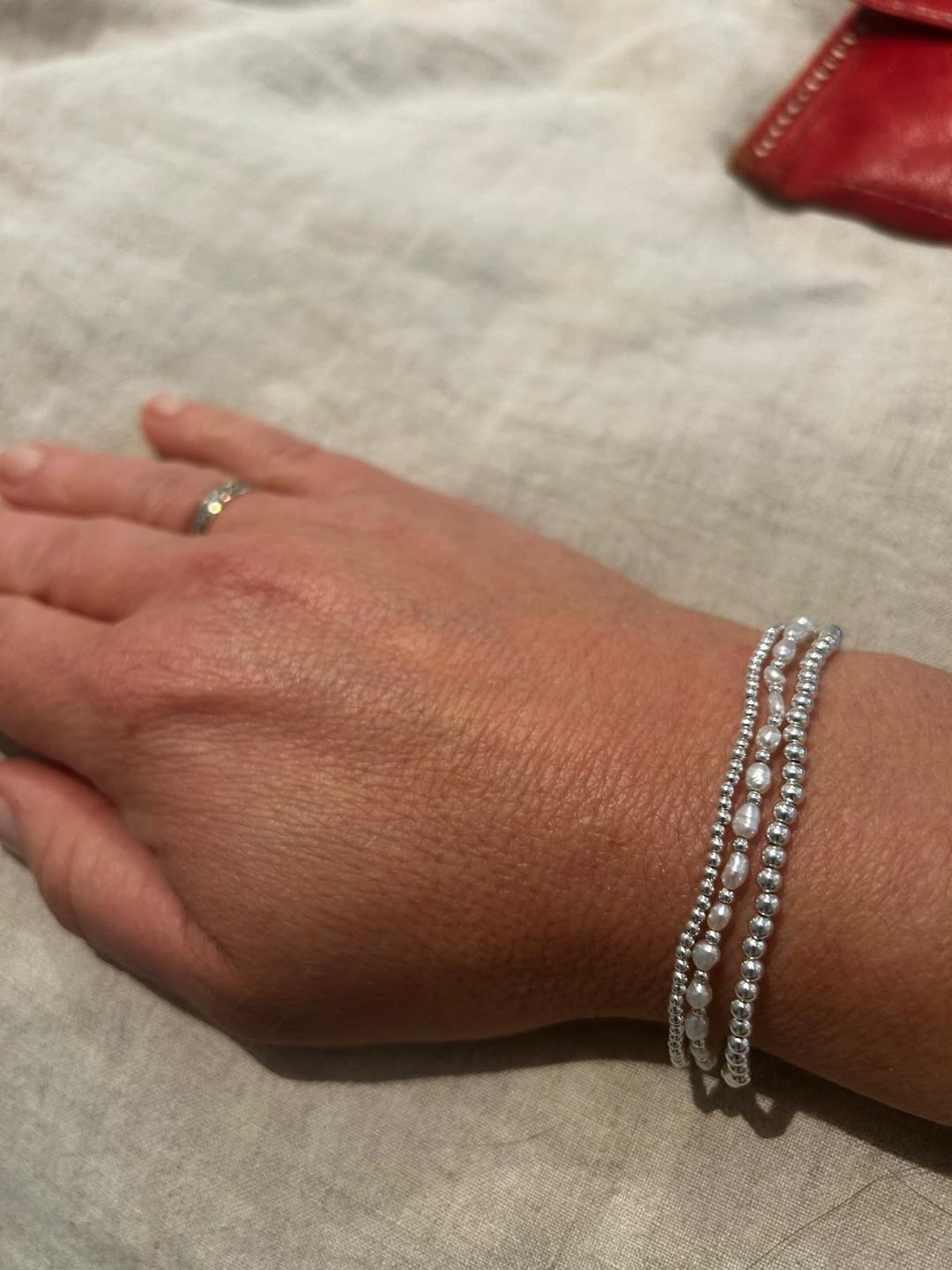 Customer photo review of Gina Silver Bracelet