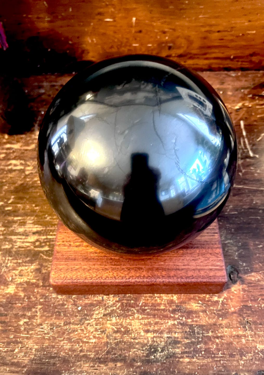 Customer photo review of Huge Shungite Sphere | 150mm/6 Inches, Powerful Protection