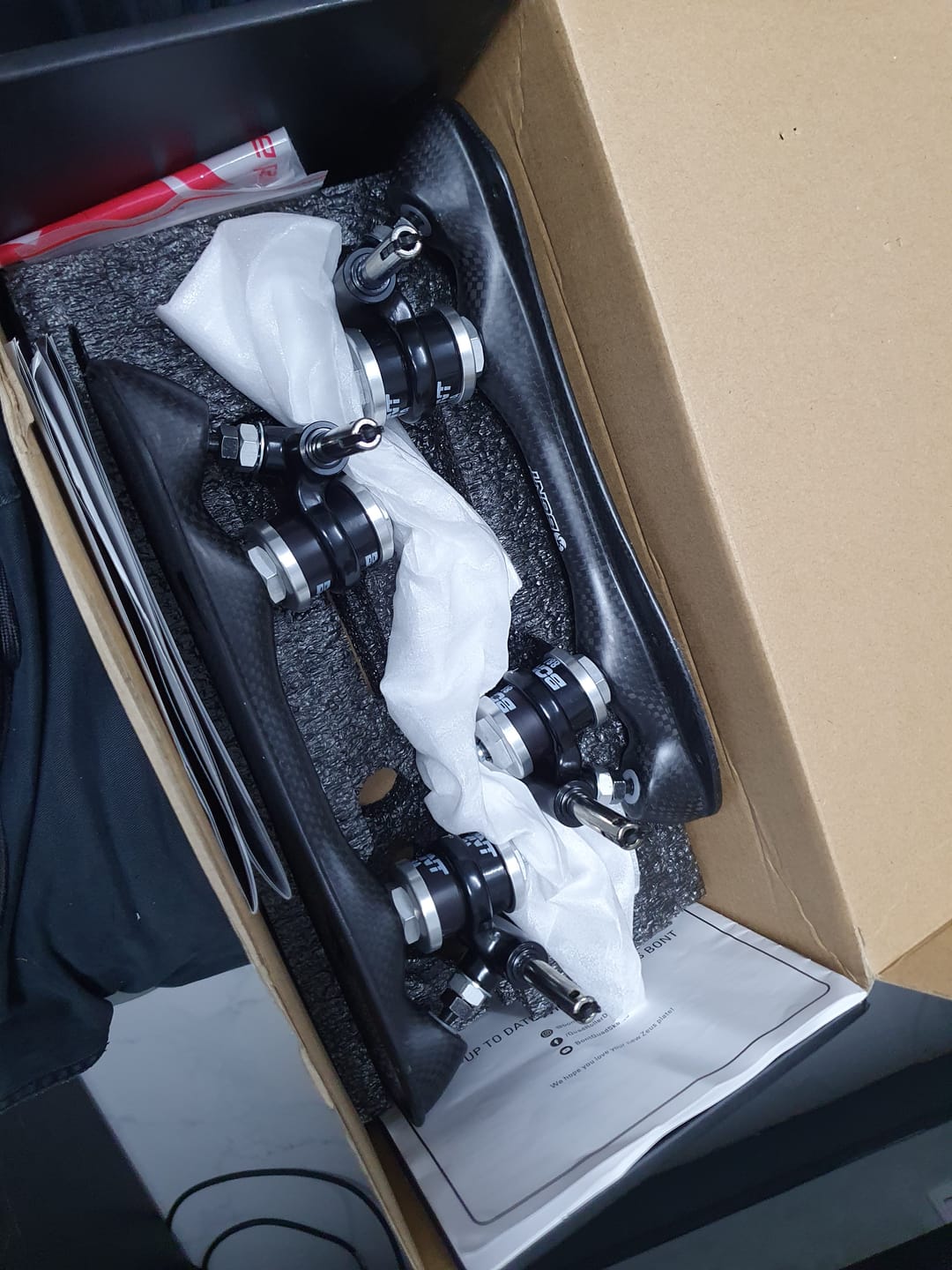 Customer photo review of Zeus Carbon NTS Roller Skate Plates