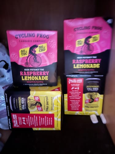 Customer photo review of Sparkling THC Iced Tea Lemonade, 4pk