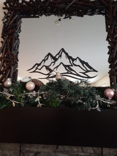 Customer photo review of Mountain Range - Metal Wall Art