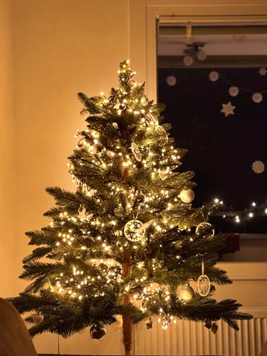 Customer photo review of Weihnachtsdeko mit Schneeflocken