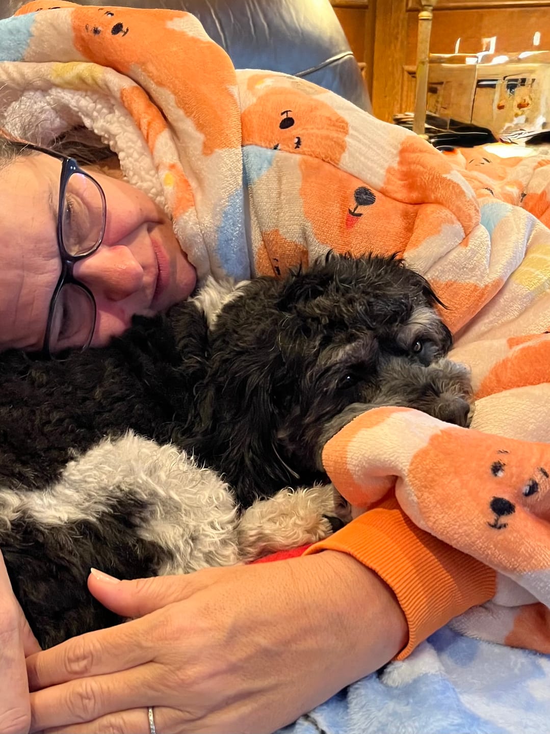 Customer photo review of Fluff Hugs - Adults