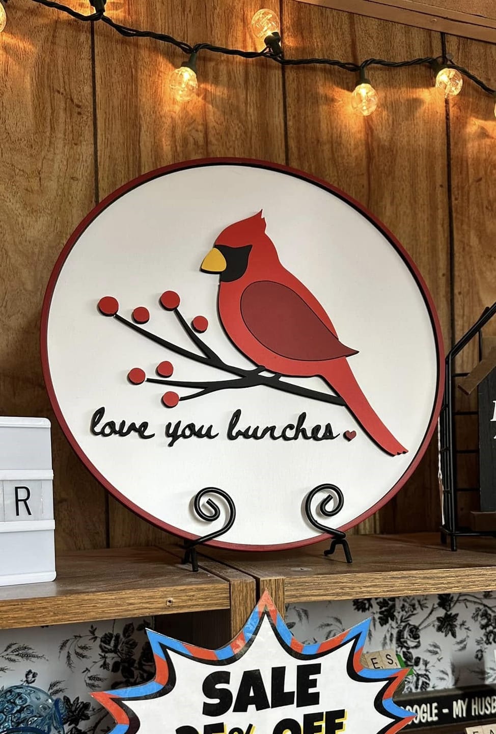Customer photo review of Custom Round Indoor 3D Logo Sign For Businesses  | Laser Cut Wood Sign | Business Logo Sign | Custom Wood Sign