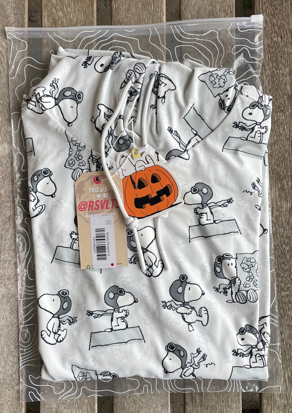 Customer photo review of Peanuts "The Flying Ace" – Performance Hoodie