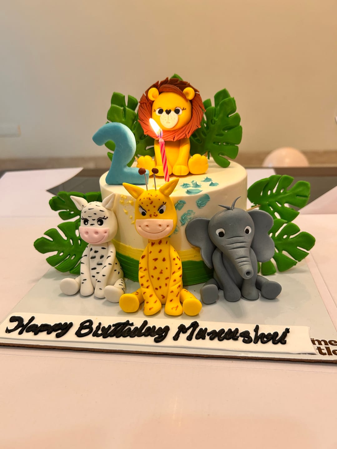 Customer photo review of Animal Party Cake