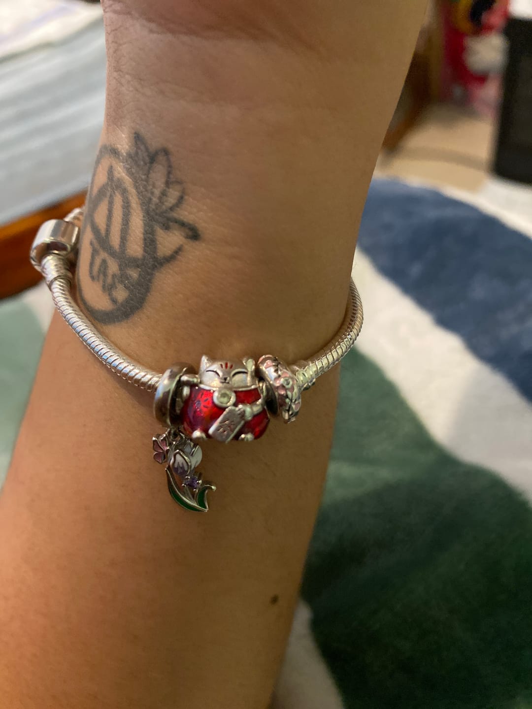Customer photo review of Pulsera Cola de Raton