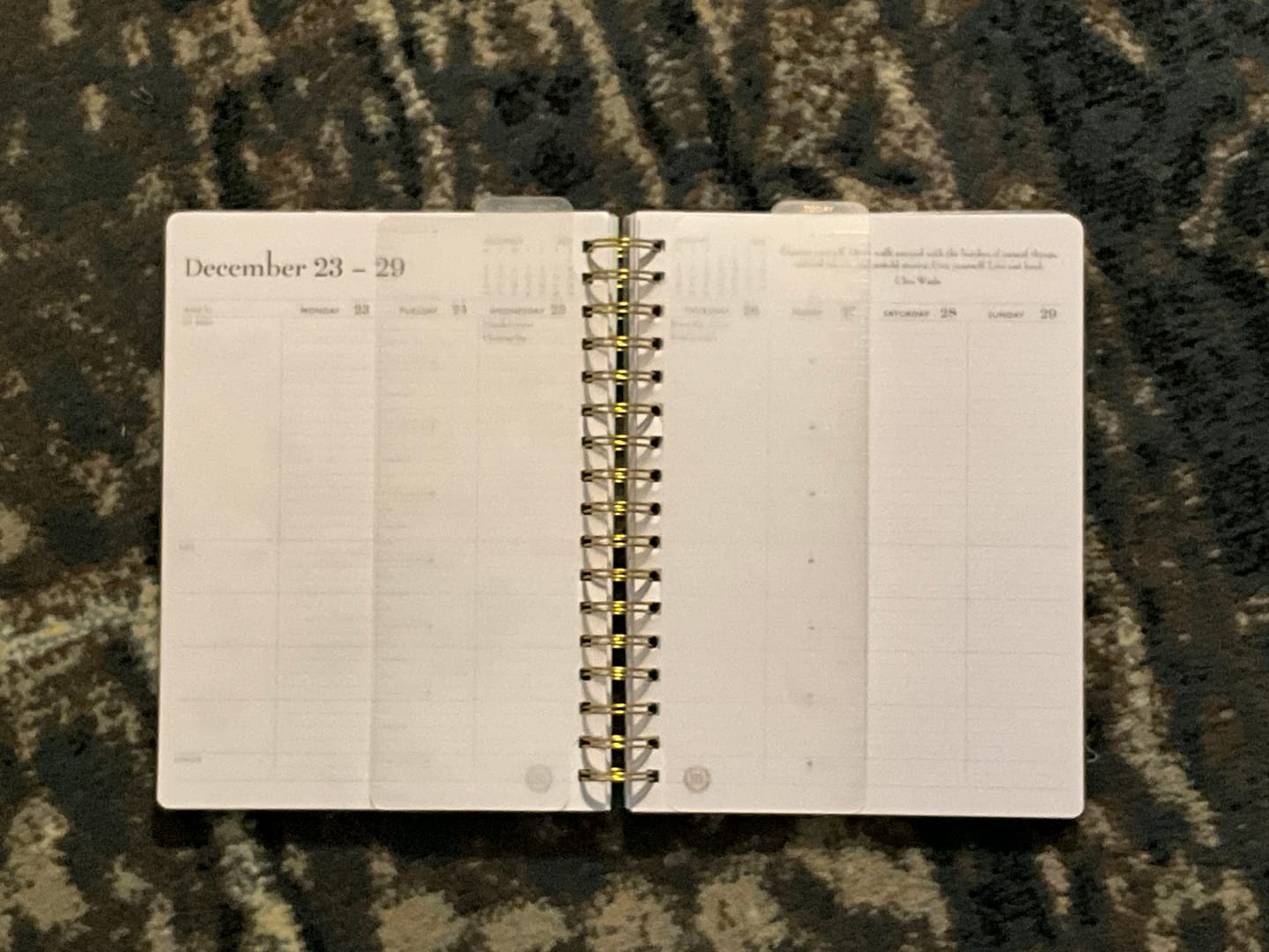 Customer photo review of *NEW* Snap-In Bookmark / Ruler for Spiral Planner