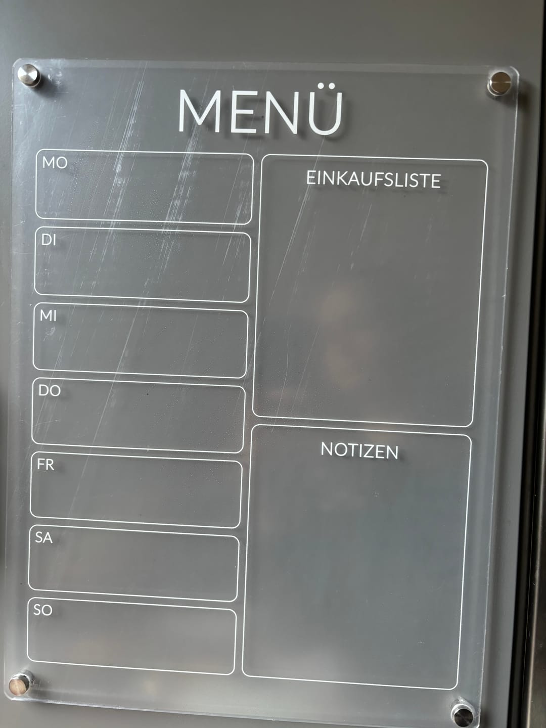 Customer photo review of Kühlschrankplaner "MENÜ"