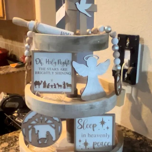 Customer photo review of Mini Tiered Tray Decor Easel