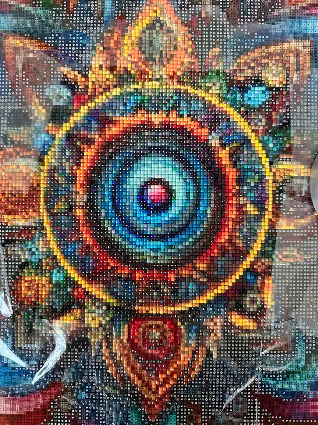 Customer photo review of Mandala Blume 200 Farben LA - 5D DIY Diamond Painting
