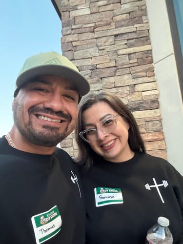 Customer photo review of Faith Over Fear Crewneck