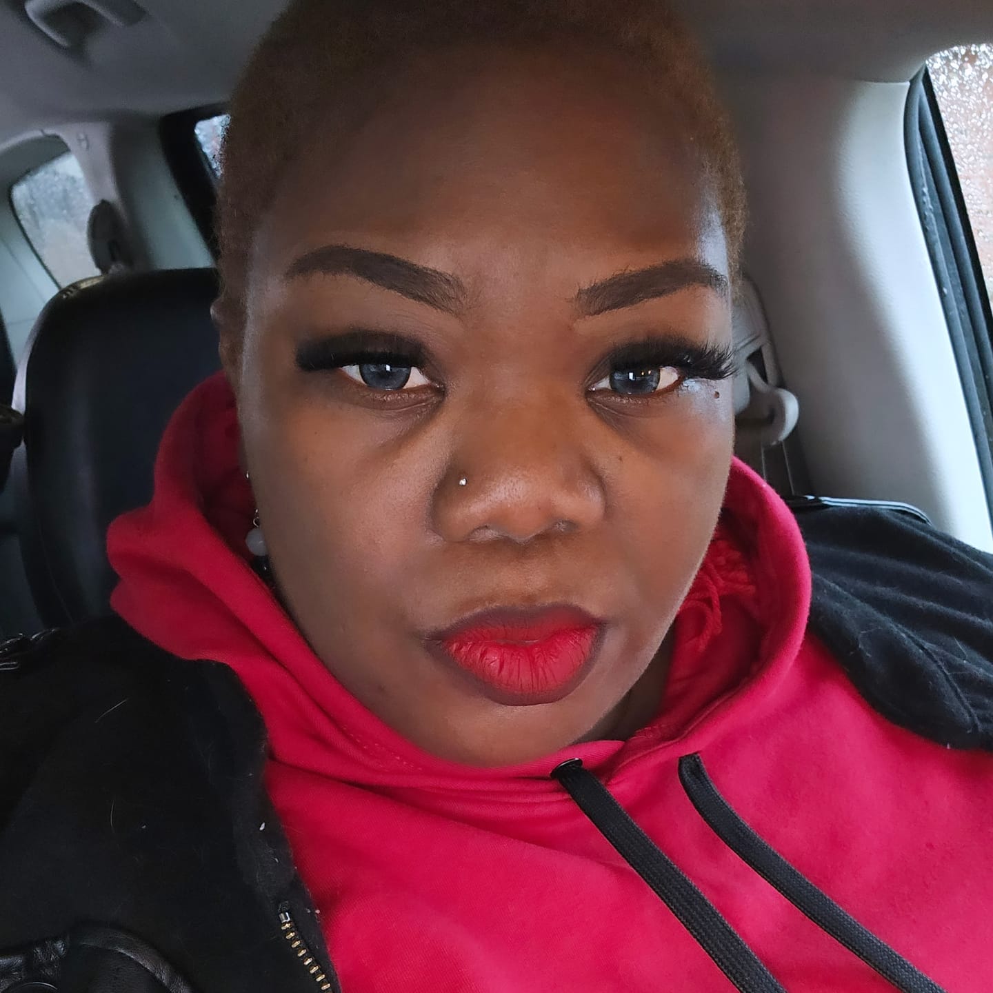 Customer photo review of Norko Gray Prescription Colored Contact Lenses