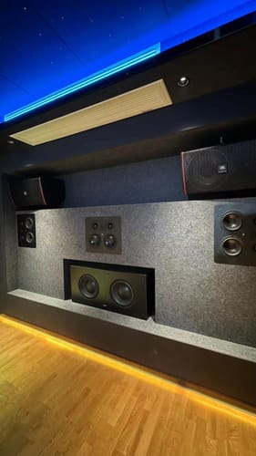 Customer photo review of Theatrus T65W Dual 6.5" In-Wall Speaker