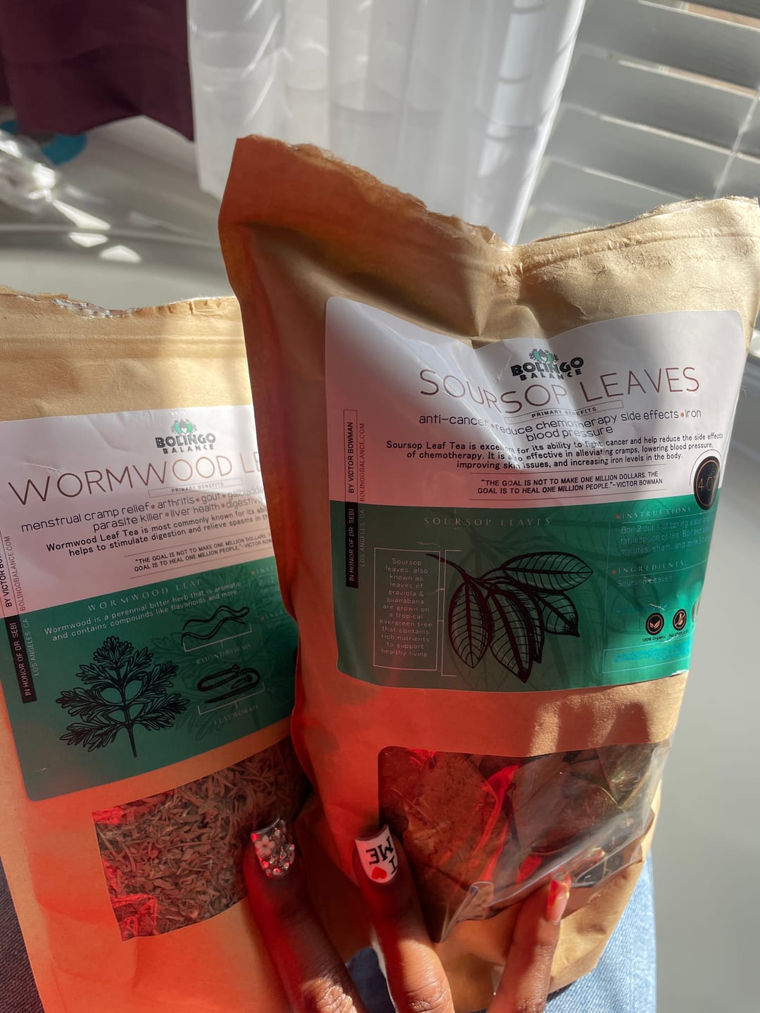 Customer photo review of SOURSOP LEAVES