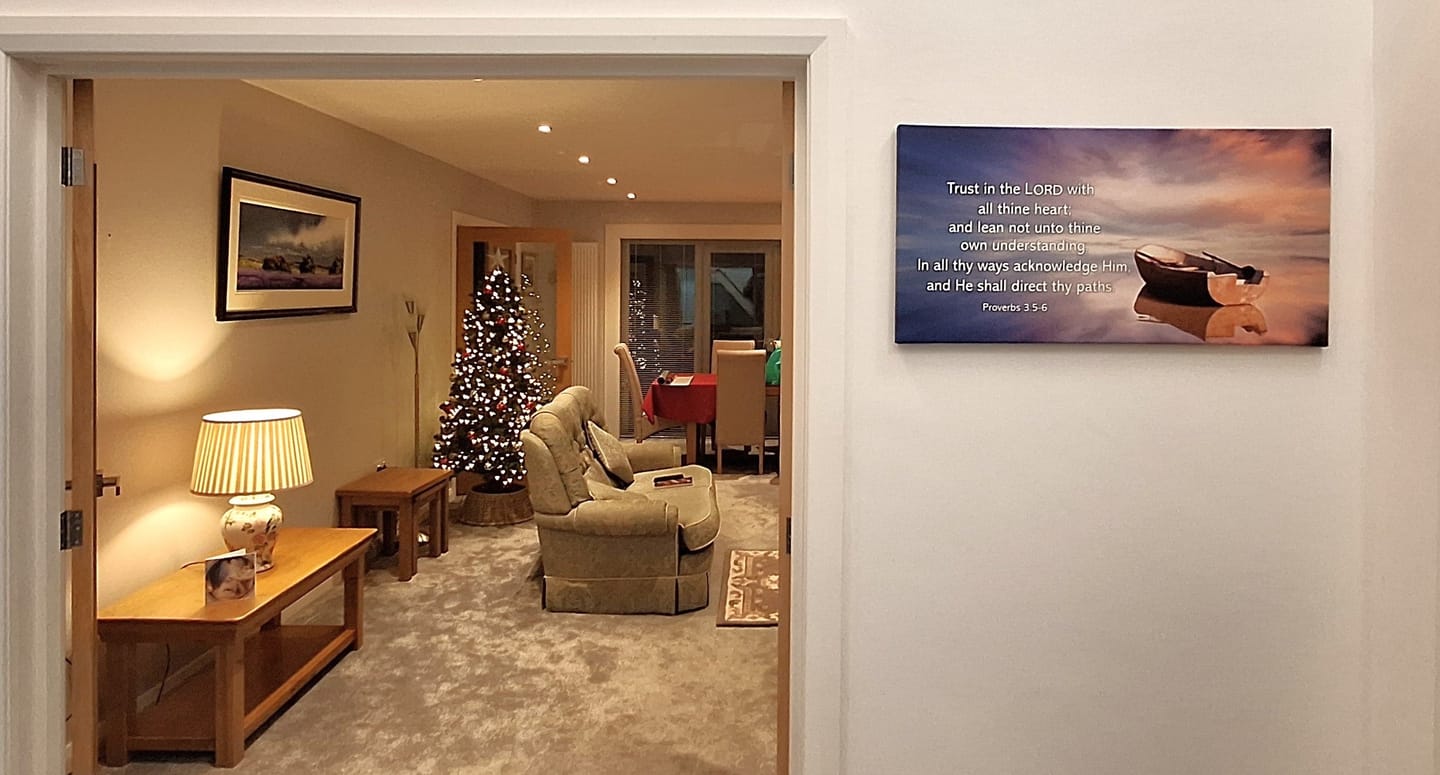 Customer photo review of Custom Christian Canvas Art