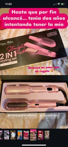 Customer photo review of Set Plancha Profesional Infrared + Cepillo Alaciador