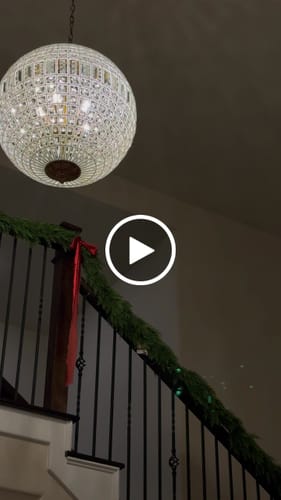 Customer video review of French Antique Brass Crystal Globe Chandelier