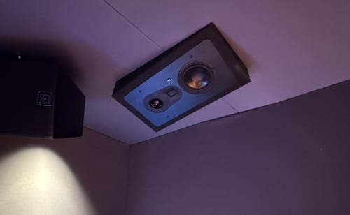 Customer photo review of Theatrus T83W Single 8" In-Wall Speaker