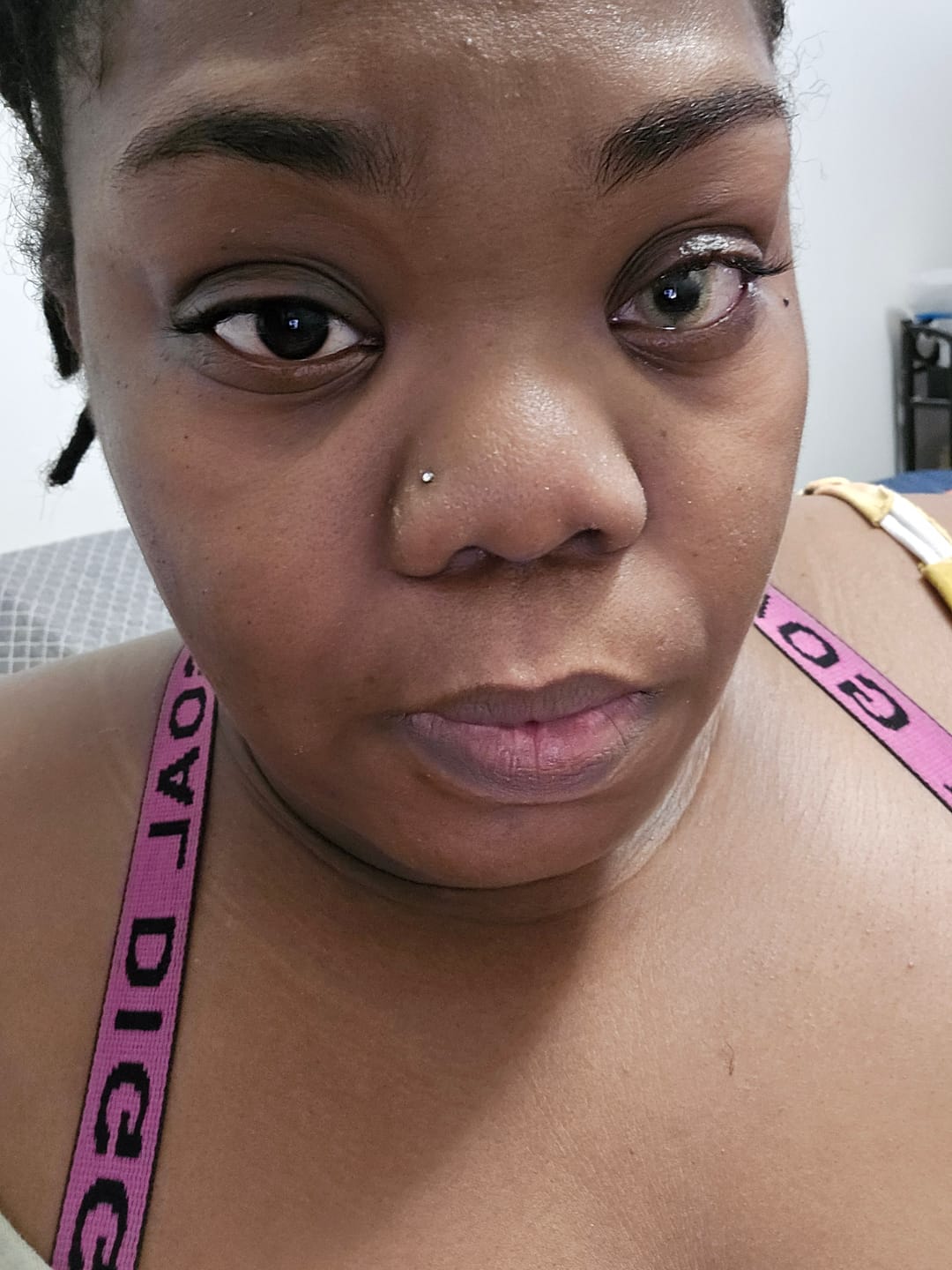 Customer photo review of Amazonia Icy Volcano Gray Prescription Colored Contact Lenses