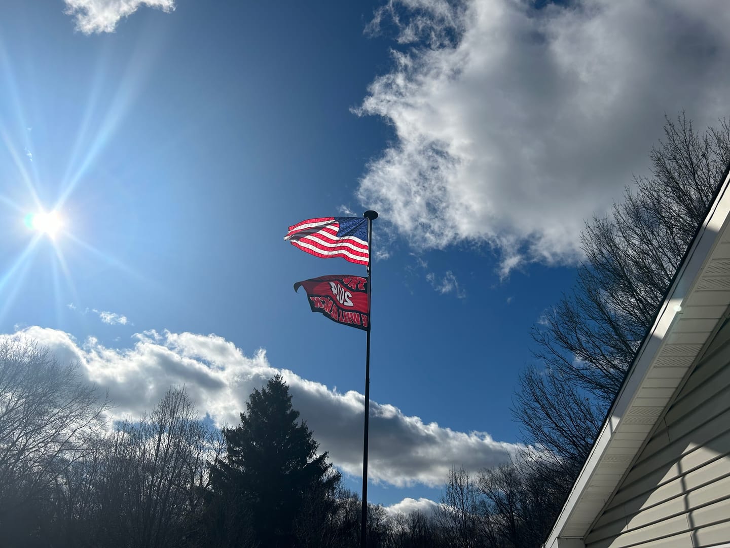 Customer photo review of Old Glory Wallet
