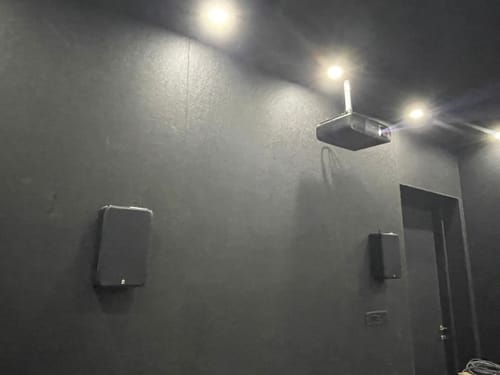 Customer photo review of Novus N6SR Slim Satellite 6.5" On-Wall & Surround Speaker