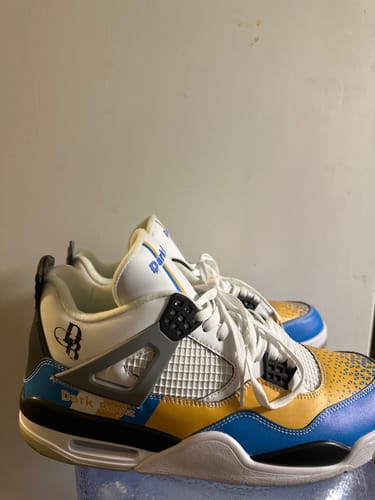 Customer photo review of Personalized Sneakers, Custom Sneakers, Put name or business name on it, AJ4-C05109