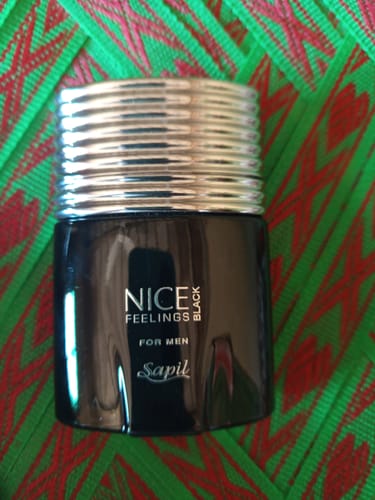 Customer photo review of Sapil Nice Feelings Black Perfume For Men 75ml