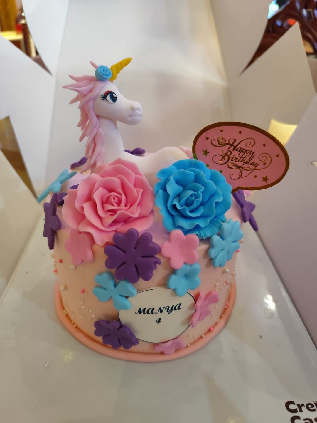 Customer photo review of Unicorn Lush Hair Cake