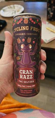 Customer photo review of Cran Razz THC Seltzer, 6pk