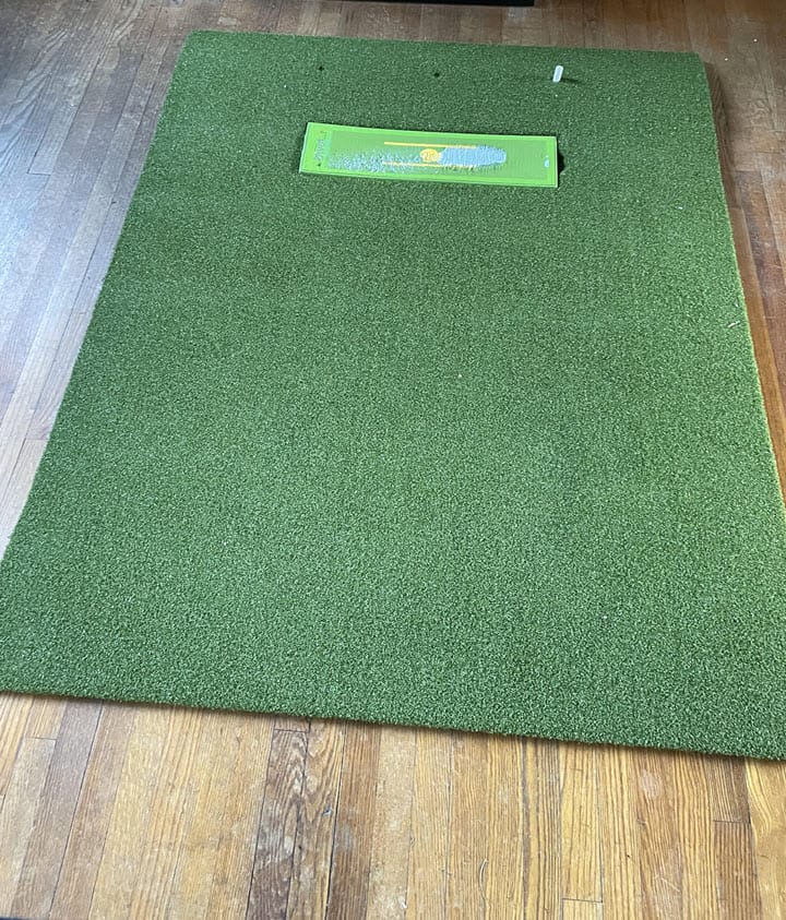 Customer photo review of Divot Board Turf Mat 4x5 -Mat Only - Perfect for Existing Divot Board Owners