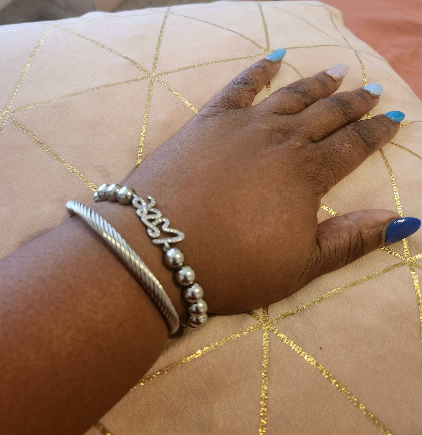 Customer photo review of Brooklyn Bracelet Stack
