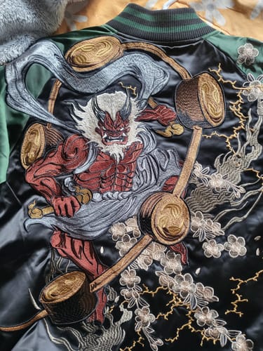 Customer photo review of Raijin & Fujin Sukajan Souvenir Jacket