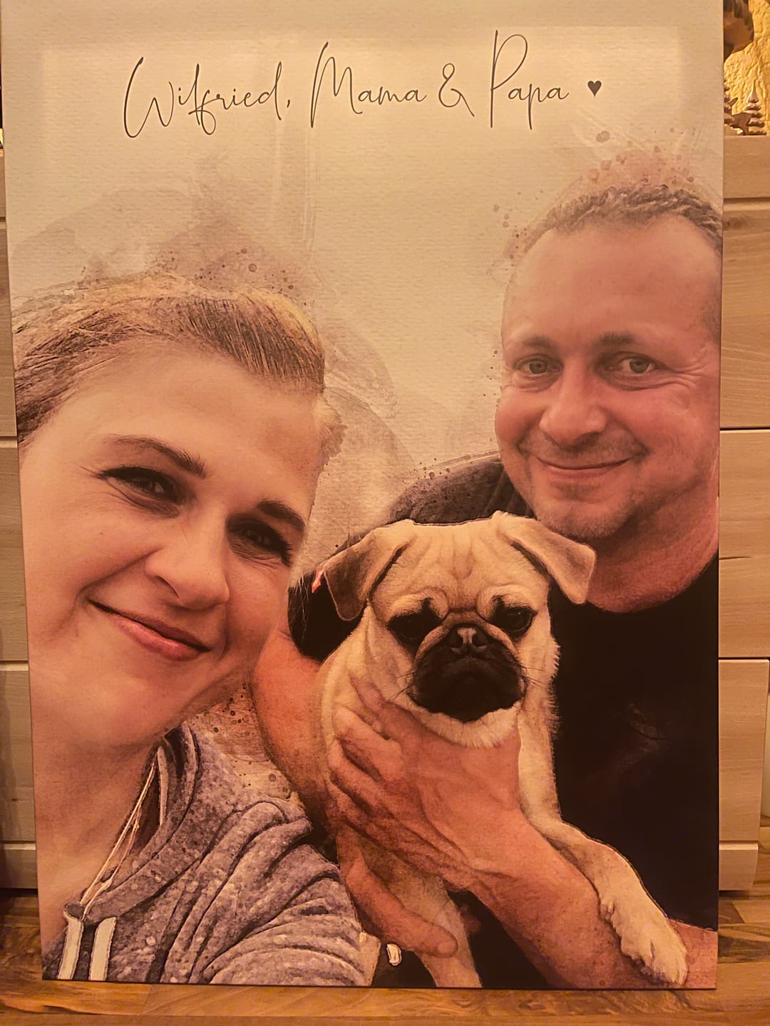 Customer photo review of Weihnachtsgeschenk Gemälde nach Fotovorlage