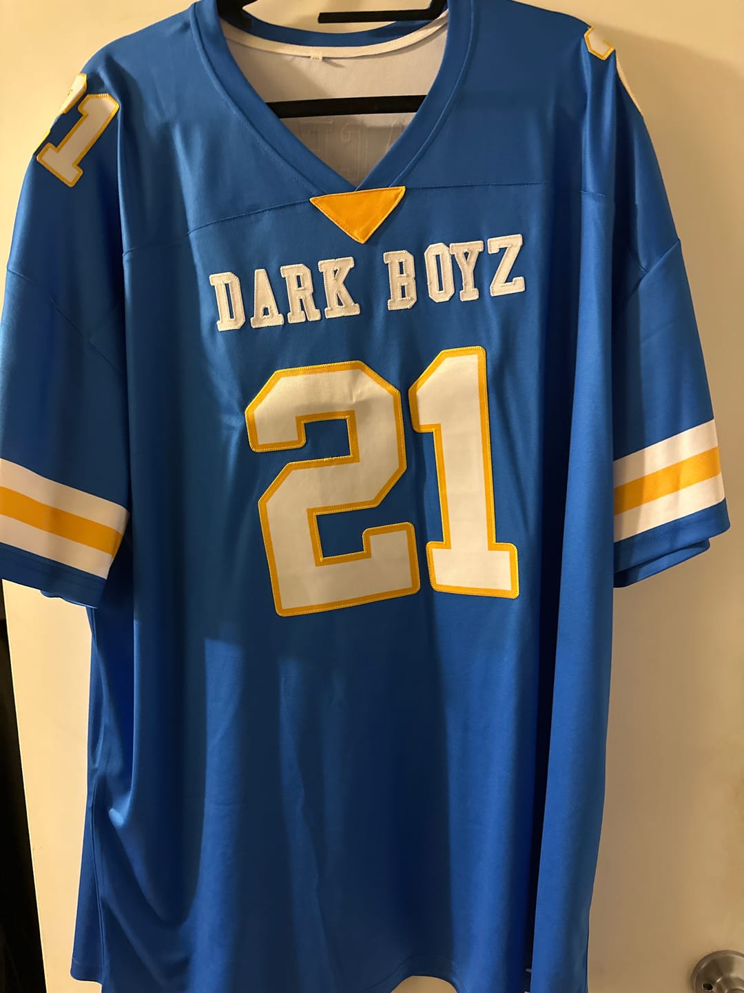 Customer photo review of Custom Blue Classic Style Personalized Authentic Football Jersey FBJ02-bd0a70bb