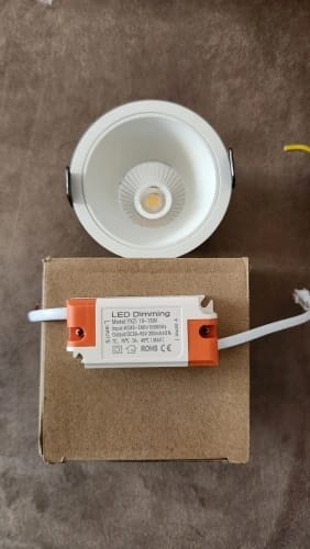 Customer photo review of Dimmable LED Downlight Recessed Ceiling Lamp Spotlight Aluminum LED COB Light 5W 10W 12W 18W 20W 24W AC110V 220V Home Office Store