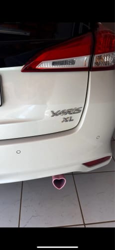 Customer photo review of Pink Heart Exhaust Tip