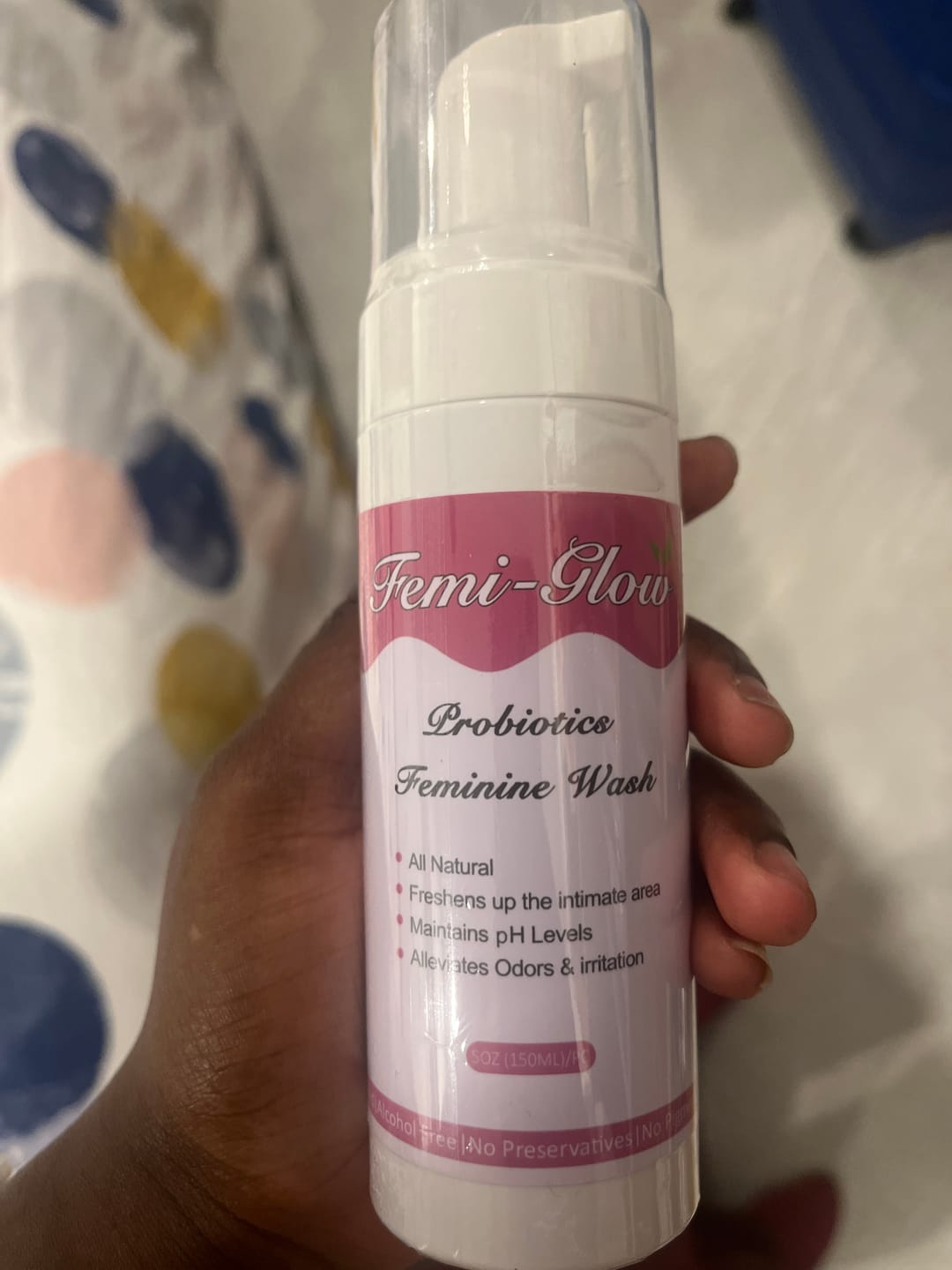 Customer photo review of Probiotics Feminine Wash