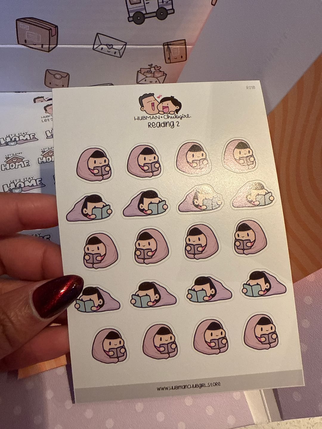 Customer photo review of Reading 2 Planner Stickers