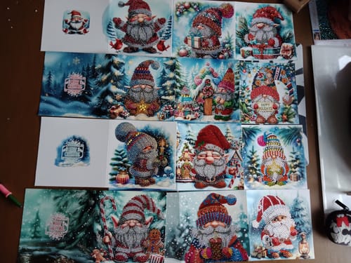 Customer photo review of Kerstkaarten - Kerstkabouters | 12 Stuks