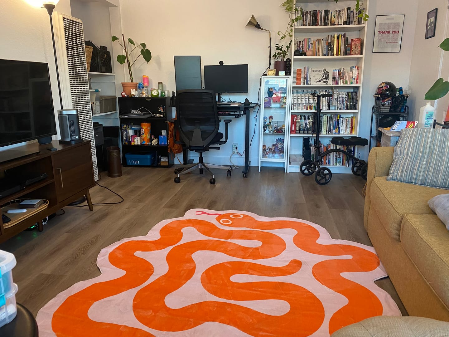 Customer photo review of Spiral Snake Design Rug by Johann Banta
